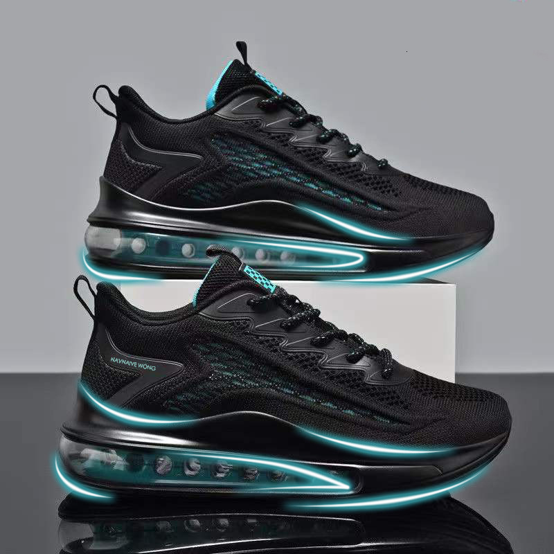 2024 New Spring Sports Air Cushioned Elevated Running Breathable Trendy Men's Shoes Versatile
