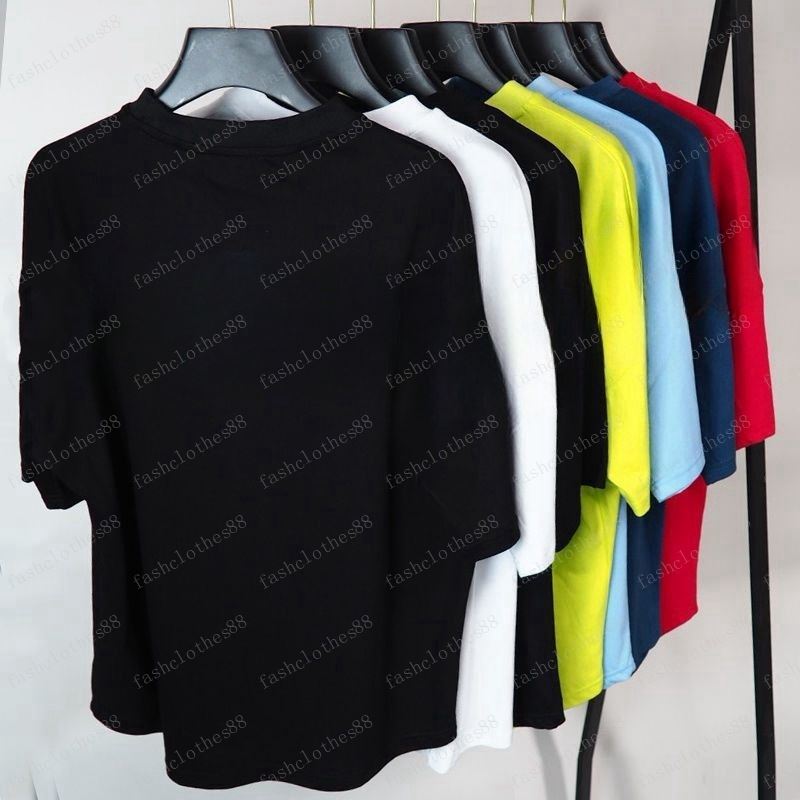 Designer t shirt luxury clothingshirts spray heart letter cotton shortsleeve spring summer tide mens womenstees