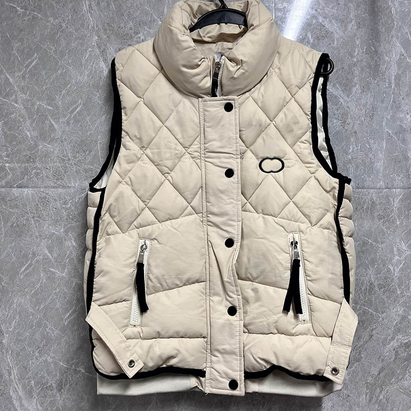 Winter Sleeveless Down Vest Outerwear For Women Outdoor Warm Vest Coat Designer Letter Thin Parkas Jacket