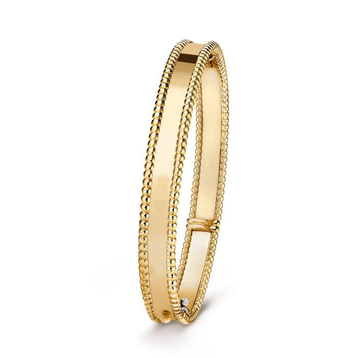 Bracelets Designer Clover Bracelet Bangle For Women 18K Gold Plated Full Crystal Diamond Clover Flower Cuff Valentine Party Designer Jewelry Party Chr