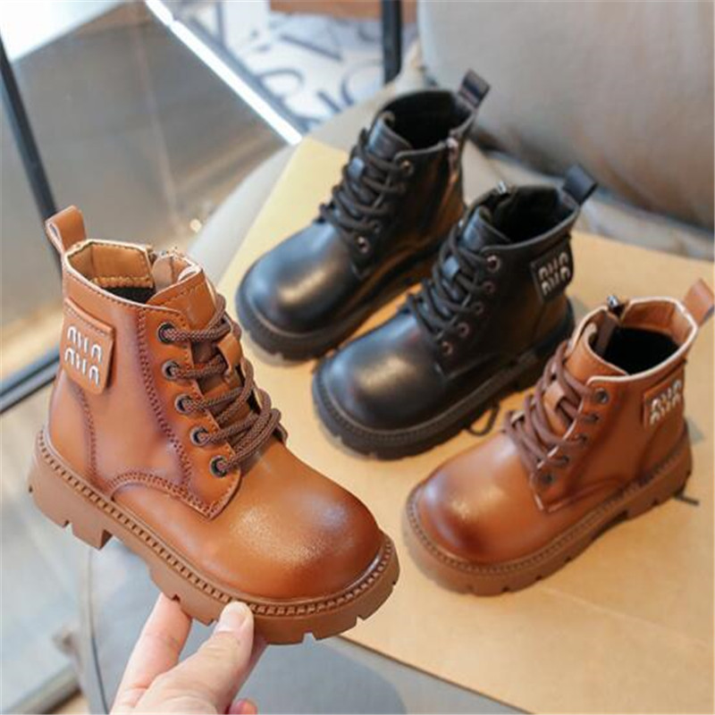 Fashion Kids Martin Boots Autumn Winter Children Ankle Chelsea Boot Boys Girls booties Soft Baby Toddlers Shoes