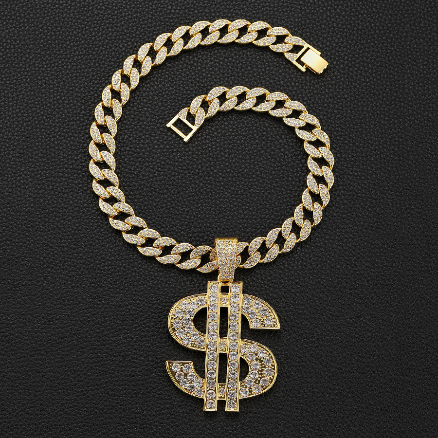 Pendant Necklace for Men Dollar Necklace Fashion Hip Hop Chain Necklace Necklaces Jewelry Party Gifts