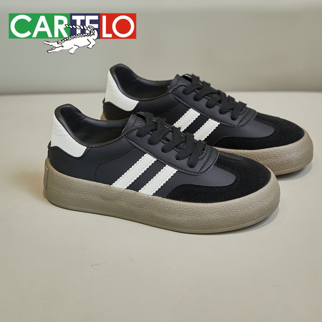 Men's and women's genuine leather 2024 couple training white shoes men's new canvas shoes