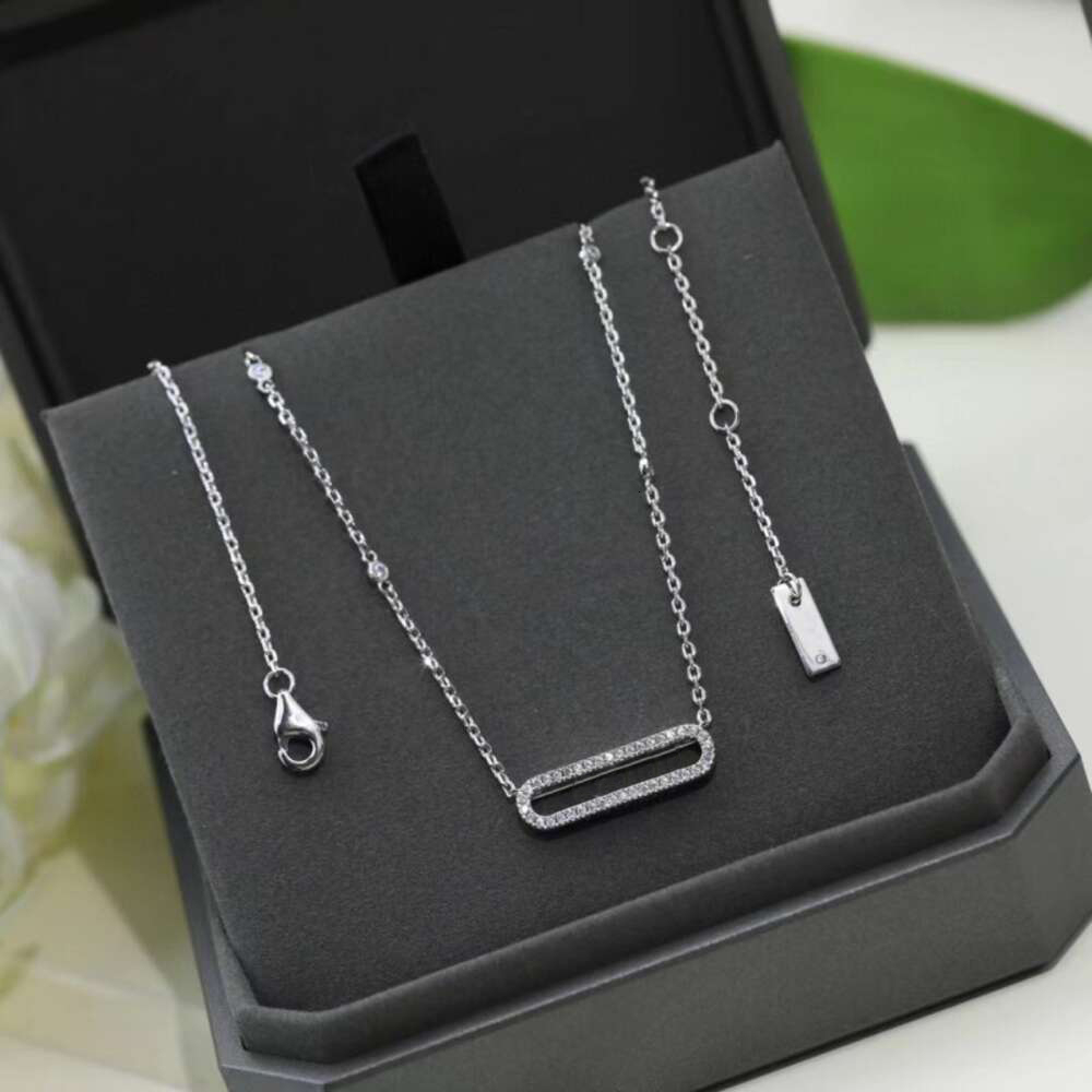 Designer Jewelry High Version Three Diamond Sliding Necklace Fashionable And Personalized Hollow Dynamic Full Pendant Collar Chain Bracelet Gold 2025