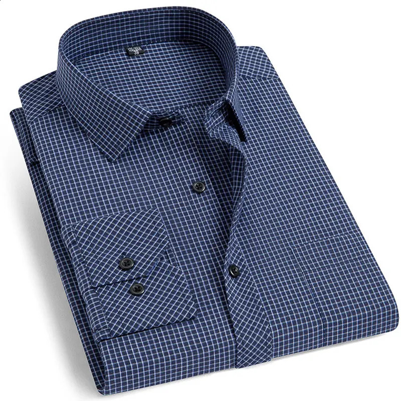 Spring and autumn business professional shirt mens fashion casual slim long sleeve free ironing social cargo antiwrinkle 240927