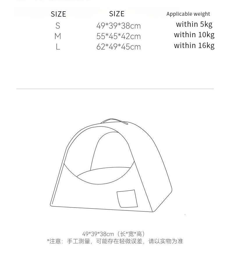 Winter Cat Nest Semi Enclosed Thickened Villa Four Seasons Universal Small and Medium sized Warm Dog House