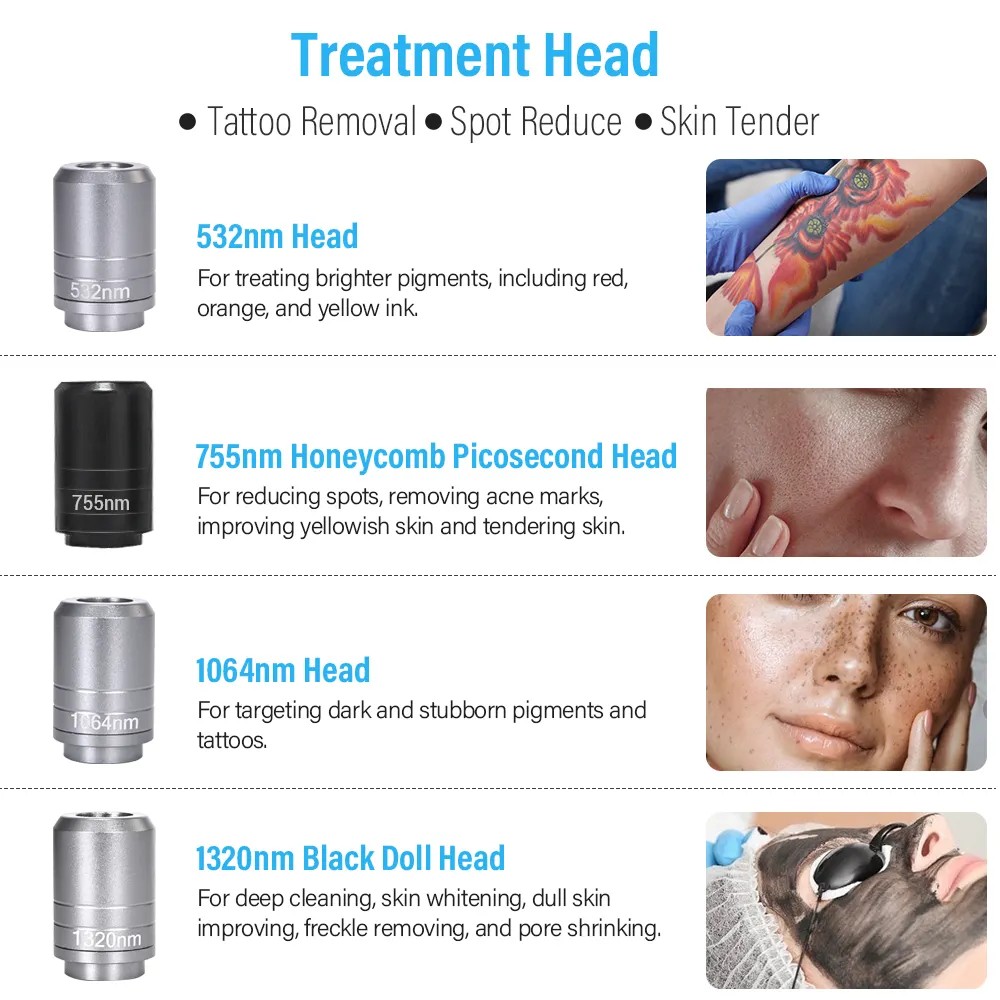 Portable 2 In 1 Yag Pico Second Laser Machine 808Nm Diode Laser Tattoo Removal Hair Removal Machine