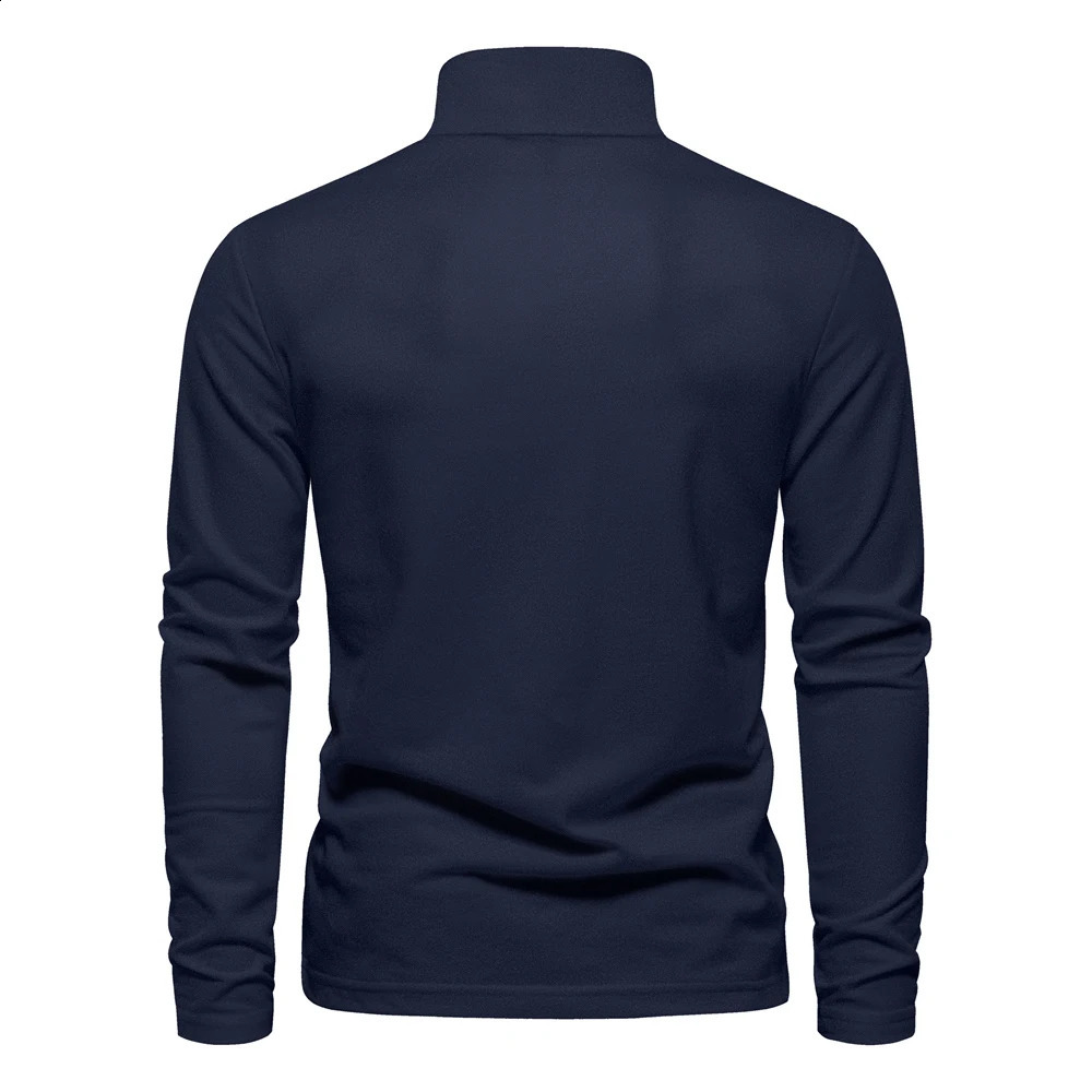 mens polo T-shirt embroidered solid color long sleeved golf polo shirt mens spring social business polo top 241008CJ