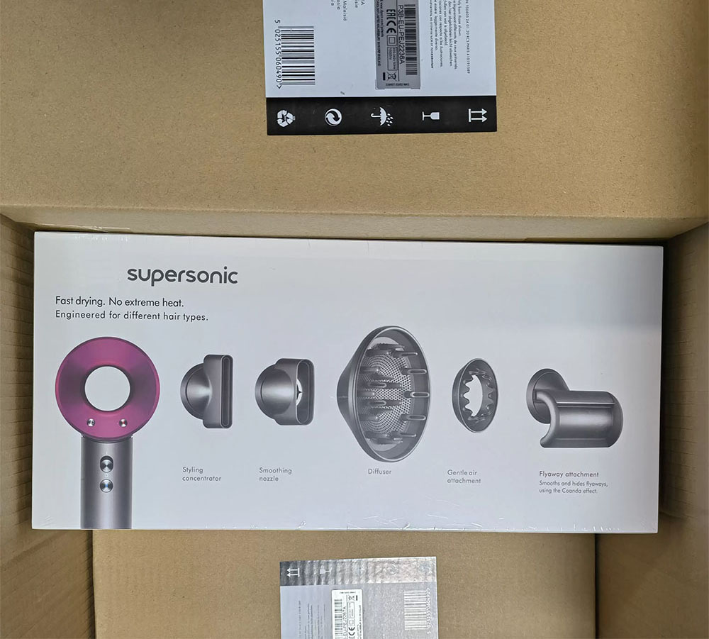 Original Quality 5 Heads Icon Leafless Hair Dryer HD08 Complete Portable Hair Dryer Filiter EU US UK Plug with Fashion Fanless Hair Curler with Gift Package