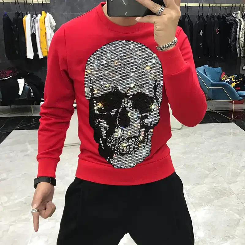 Mens hooded sweatshirt with sportswear fashion hooded sweatshirt wool warm streetwear high-quality mens clothing winter and autumn 240929CJ