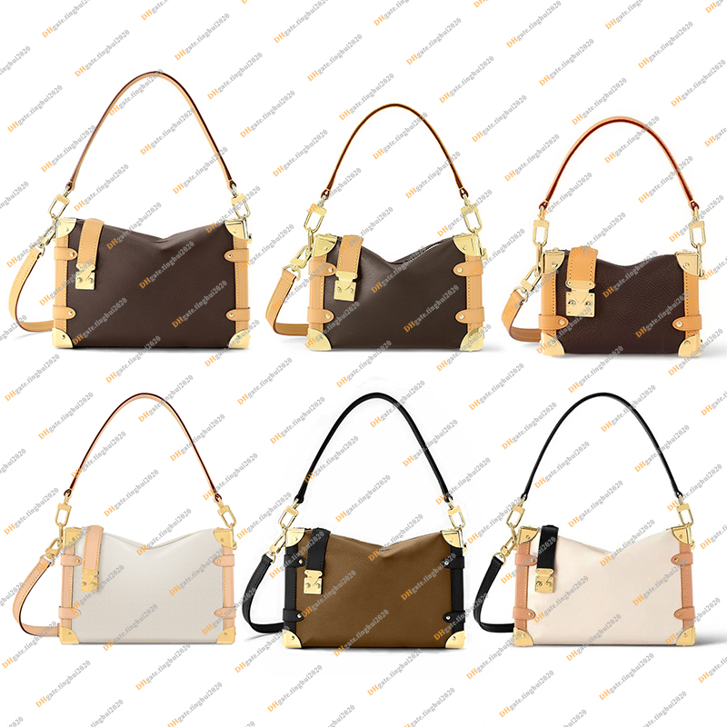 Ladies Fashion Casual Designe Luxury Side Trunk Bag Handbag Tote Shoulder Bags Crossbody TOP Mirror Quality M46358 M21460 M46815 M46907 M83018 M14513 Pouch Purse