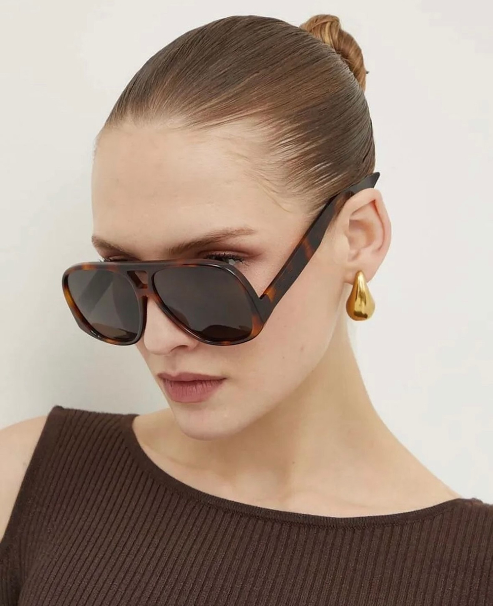 Square Glasses Women - Polarized Sunglasses, Retro Shield Lens, Plate Full Frame Eyeglasses for Summer Style Y260207