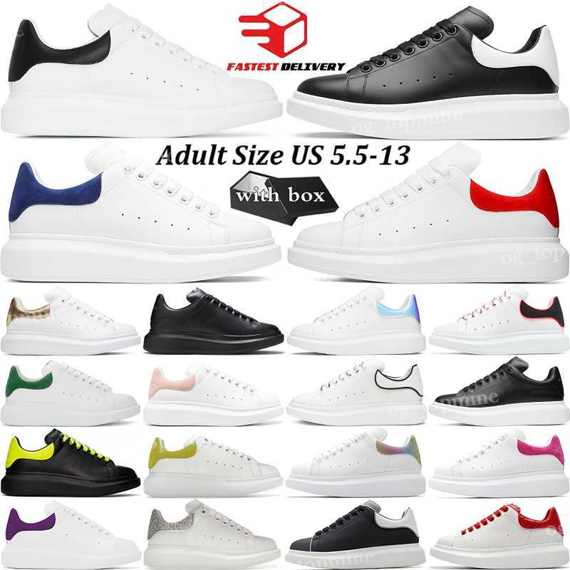Designer Shoes Oversized Sneaker Platform Mens Women White Black Leather Suede Velvet Flats Lace Up Chaussures de Espadrilles Scarpe Sports Trainers With 35-48