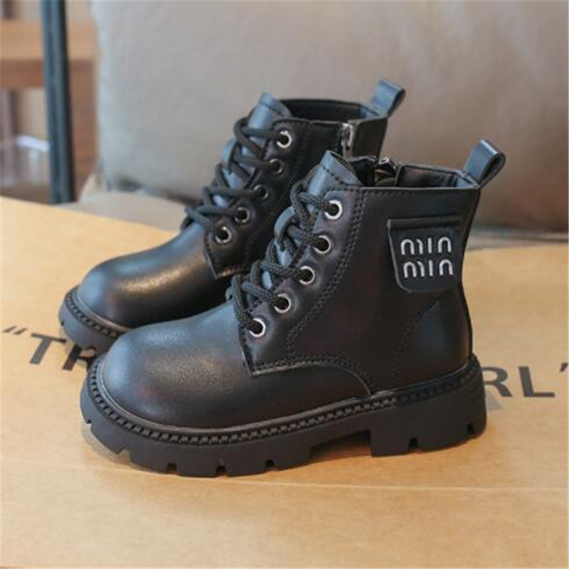 Kids Martin Boots Autumn Winter Children Fashion Ankle Chelsea Boot Boys Girls booties Soft Baby Toddlers Shoe