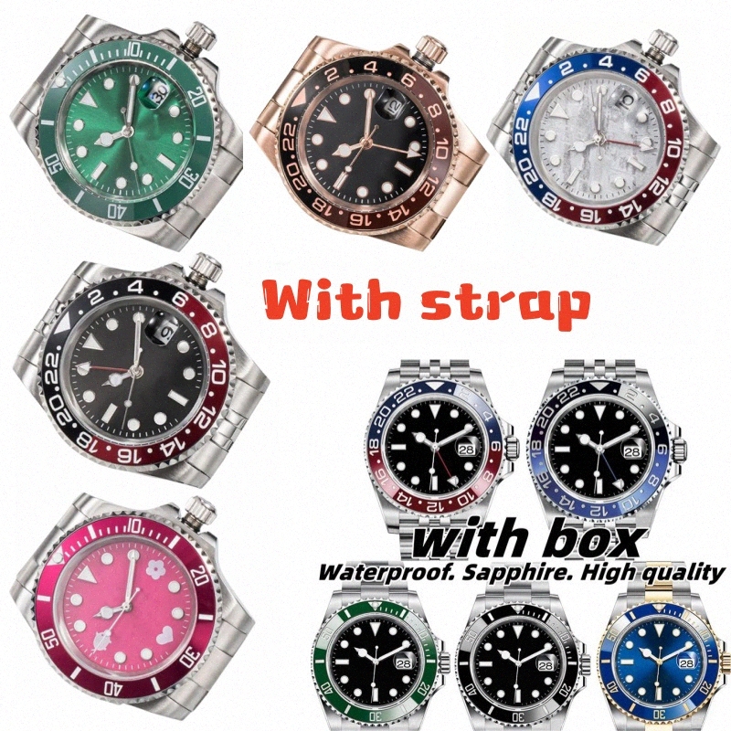 Men Designer Automatic Mechanical Ceramics Watches 40mm Sapphire Folding buckle Wristwatches Luxury Watch Waterproof Stainless steel trend Dial Strap With Box