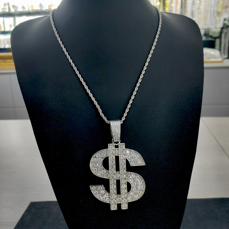 Pendant Necklace for Men Dollar Necklace Fashion Hip Hop Chain Necklace Necklaces Jewelry Party Gifts