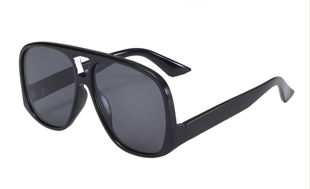 Square Glasses Women - Polarized Sunglasses, Retro Shield Lens, Plate Full Frame Eyeglasses for Summer Style Y260207