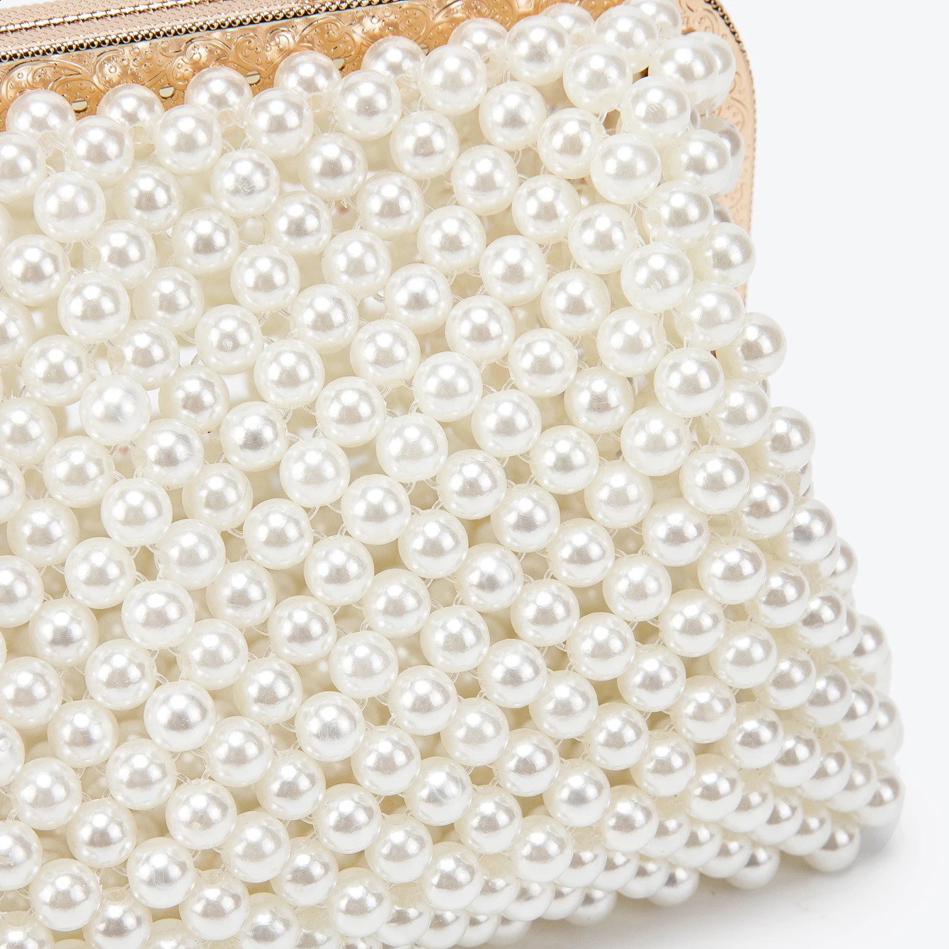 Purses and handbag er Clutch purse handmade Pearl decoration Party Wedding Evening bag banquet bag 240926