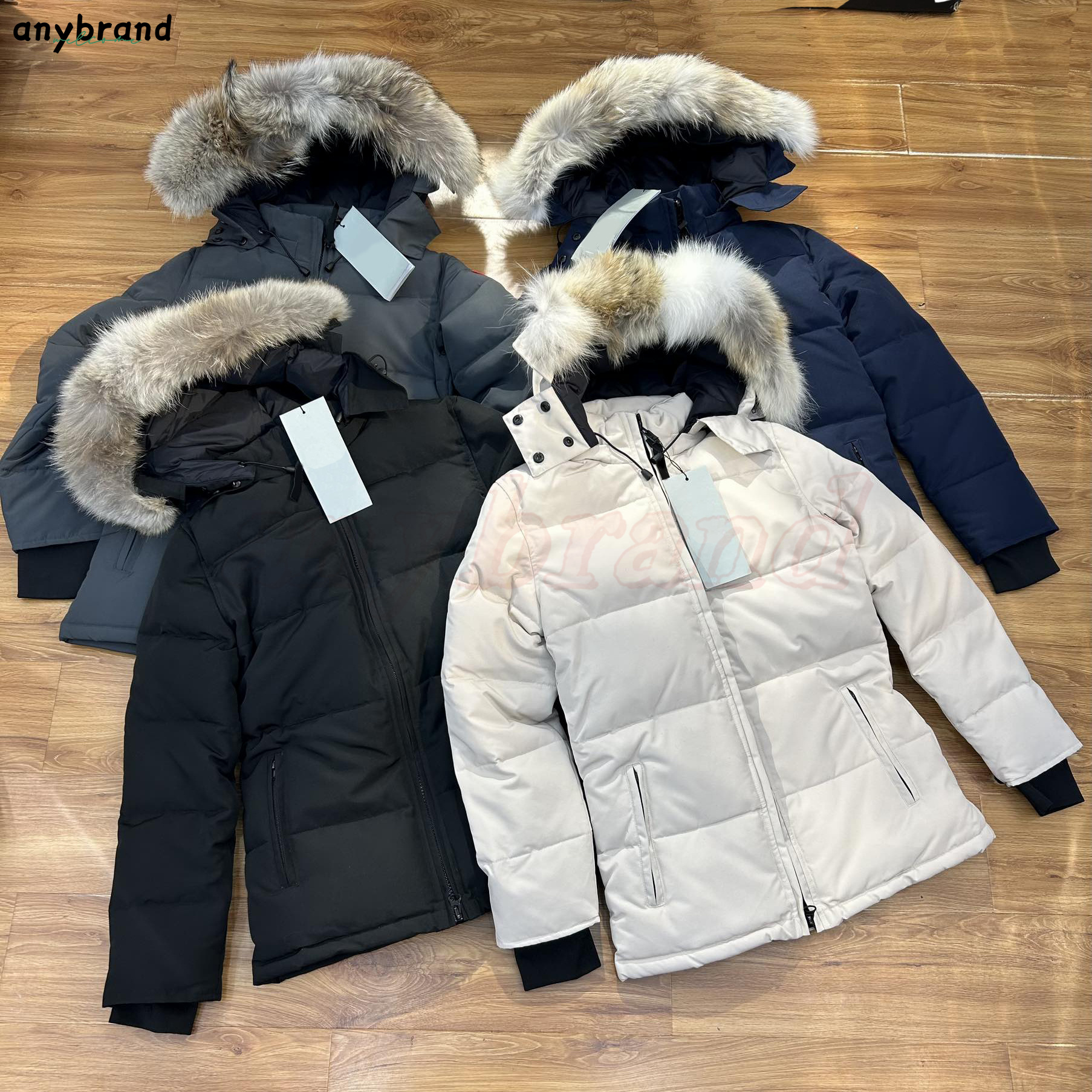 Canada Desigr Winter Woman Down Jacket Goose Homme Outdoor Jassen Outerwear Real Coyote Fur Warm Hooded Windproof Waterproof Padded Thicken Hiver Parka