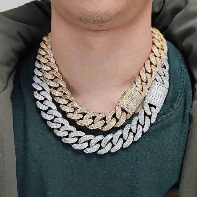 22mm bubble cuban chain trendy brand personalized men's hip hop jewelry necklace