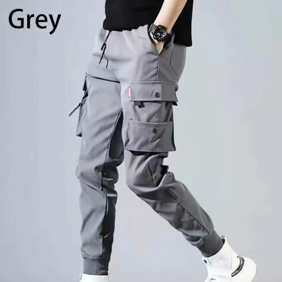 Men Cargo Tactical Pants Work Combat Multi-pockets Casual Training Trousers Overalls Clothing Joggers Hiking Mens Cargo Pant 1PC 240929