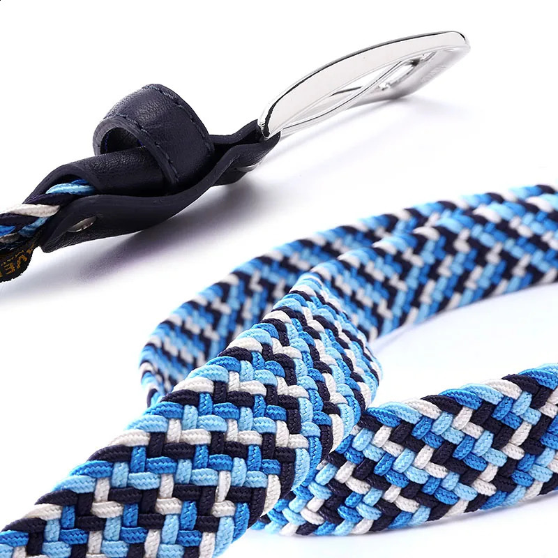 Italian ed mens leather woven elastic cross buckle casual golf belt with four colors mixed weaving 240929