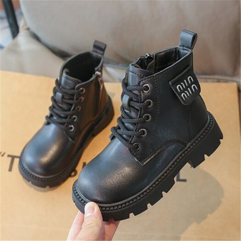 Kids Martin Boots Autumn Winter Children Fashion Ankle Chelsea Boot Boys Girls booties Soft Baby Toddlers Shoe