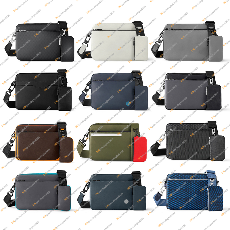 Men Fashion Casual Designe Luxury Trio Bag Messenger Bag Crossbody Shoulder Bag Totes Handbag TOP Mirror Quality M69443 N50017 M46602 N40519 Pouch Purse