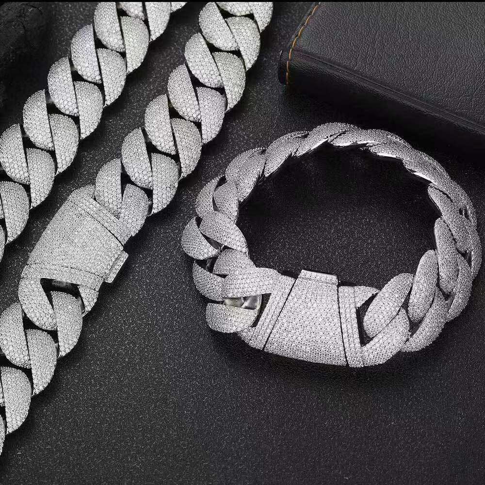 22mm bubble cuban chain trendy brand personalized men's hip hop jewelry necklace