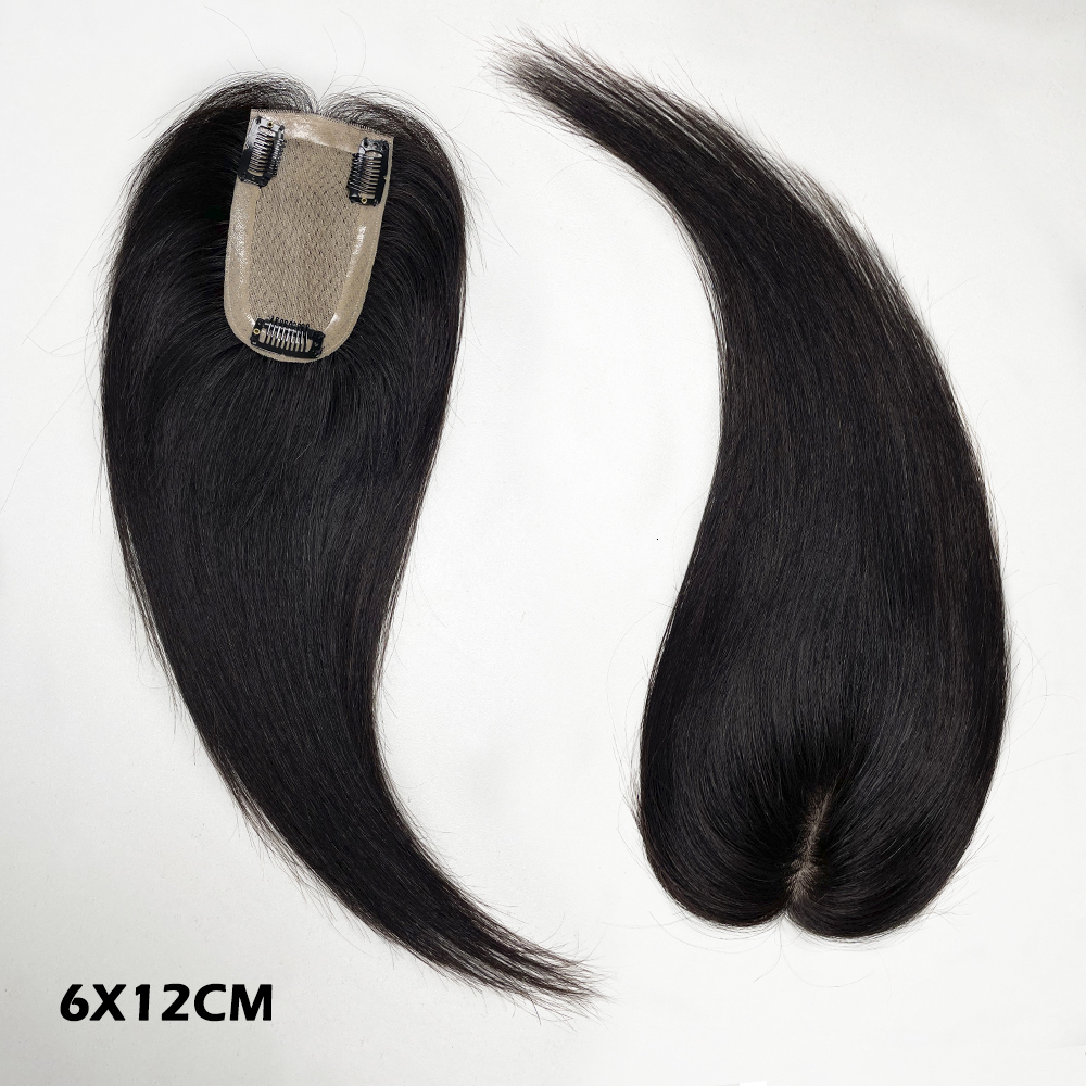 Silk Base Toppers 4 Sizes Breathable Natural Scalp Top Virgin European Human Hair Pieces For Women