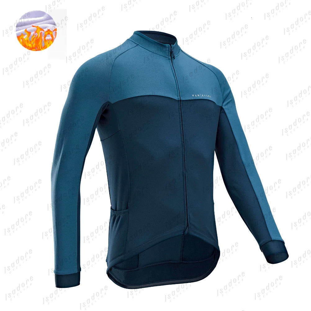 Van/RYSEL Road Racing Mens Winter Bicycle Jacket Wool MTB Long Sleeve Multifunctional Jacket Bicycle Ropa Ciclismo Coat Top 240930