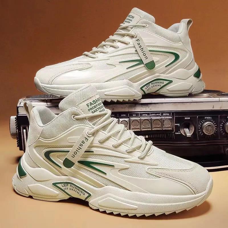 Designer Shoes New Zhongbang Breathable Mesh Men's 2024 Spring And Autumn Fashion Casual Soft Sole Lace Up Sports Shoes Balance Shoes