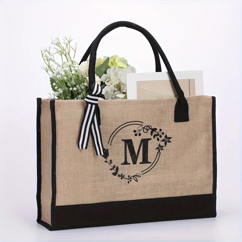 2025 NEW Simple Tote Monogram Print Handbags Womens Handbag Tourist Beach Paired as a Gift Bag Bags Original s 240921 zhanyishengli