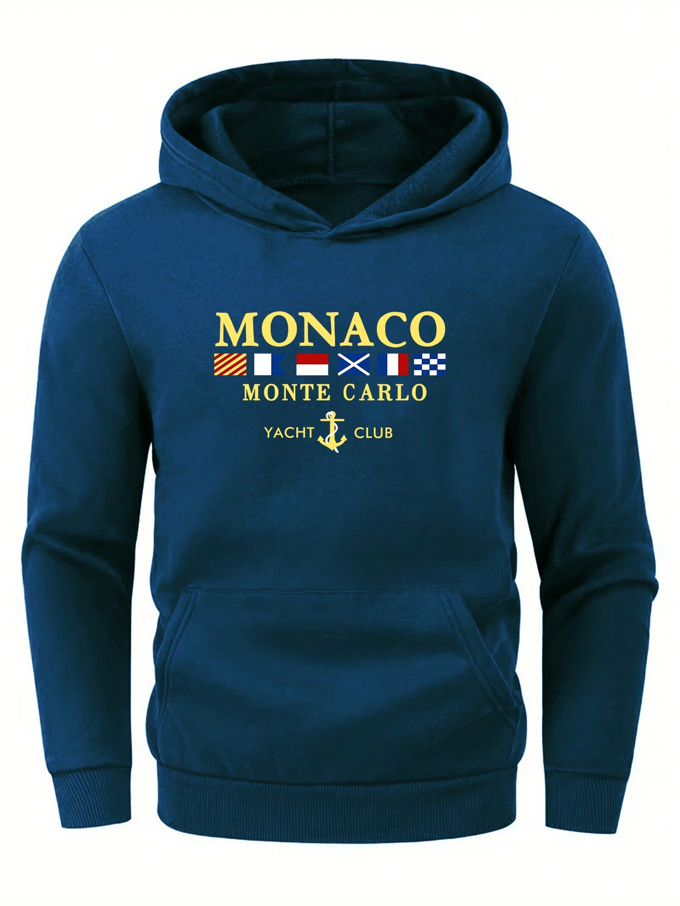 Men's High quality Hoodie Simple Printed Long Sleeve Hooded Pullover Sweatshirt