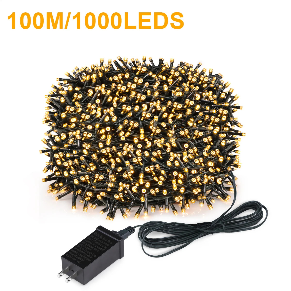10M100M LED Christmas Light Outdoor String Garden 110V 220V to DC24V Home Party Year Wedding Decoration 240929