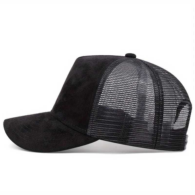 New Fashion Mens Baseball Cap High Quality Breathable Mesh Hat Women Soild Color Adjustable Trucker Caps For Men Casual SnapbackX240930