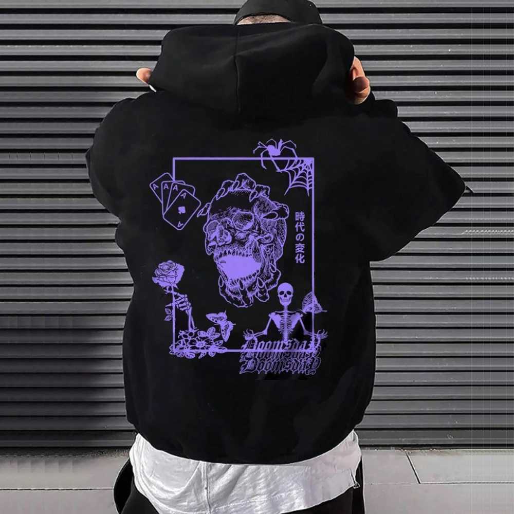 Chicago Hoodie Gothic Alphabet Printed Sweatshirt Womens Super Large Hoodie Zipper Spring and Autumn Wool Street Clothing Y2k Clothing Top W250207