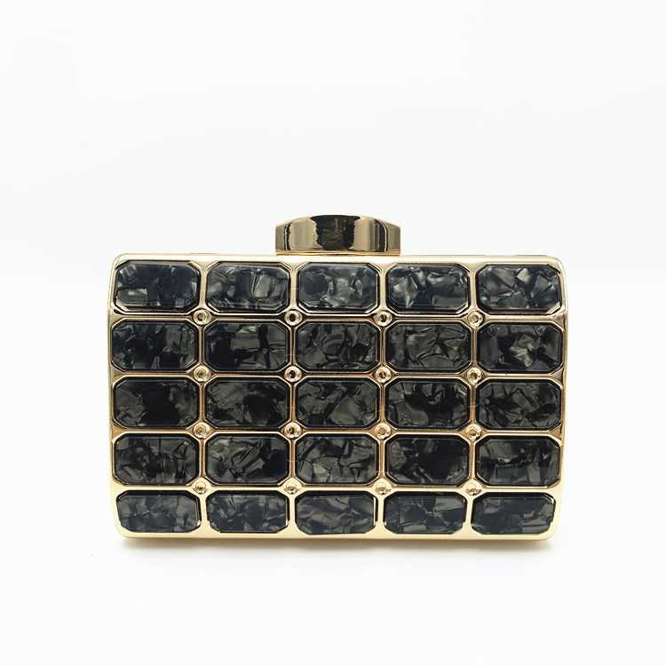 Clutch Bag Canli New Acrylic Small Square Bag Dinner Bag Banquet Bag Hand Designer Bag Fashion Evening Bag 240920