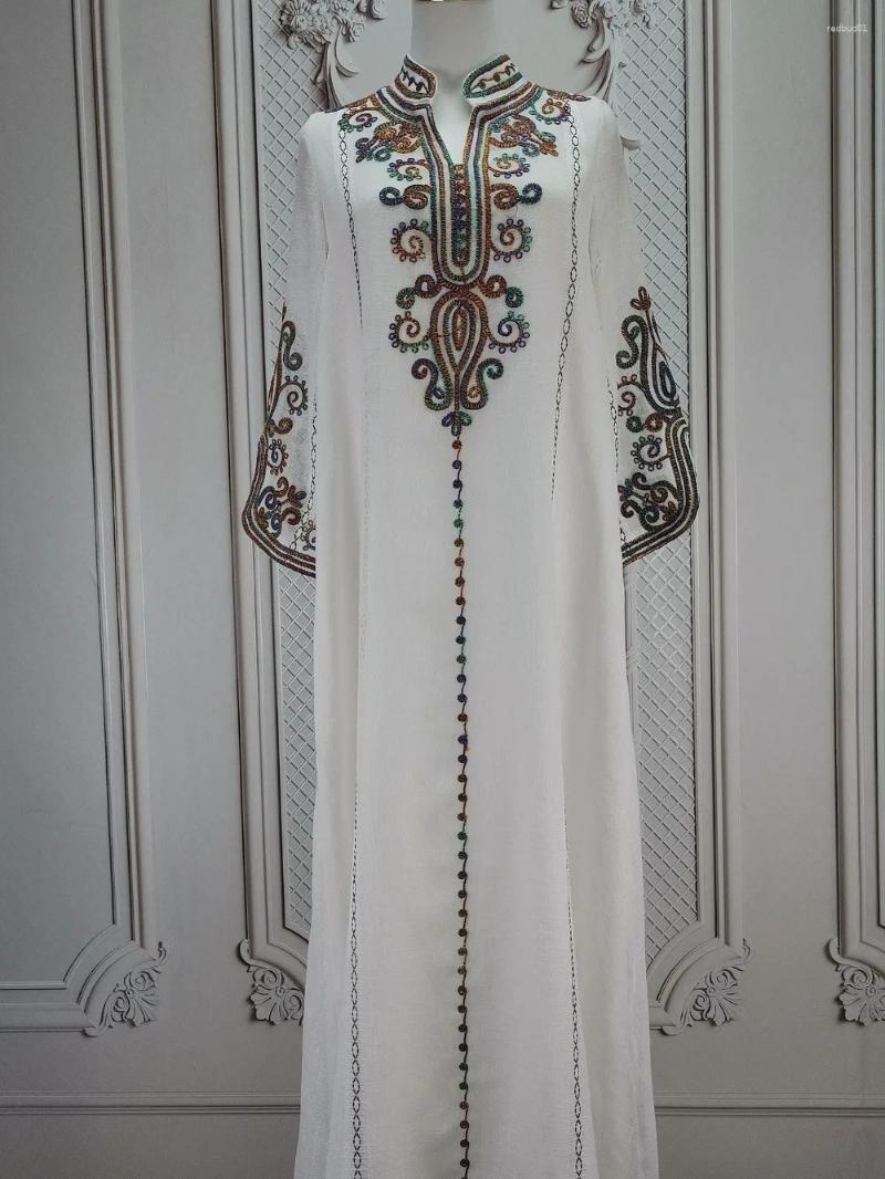 Ethnic Clothing Muslim Abaya For Women Party Dresses Embroidery Long Robe Eid Ramadan Dubai Abayas Kaftan Arab Jalabiya Modest Vest