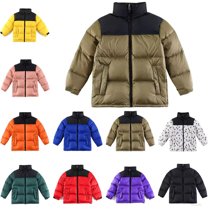 22SS Kids Winter Down Coat North puffer Jackets womens Fashion Face Jacket Couples Outdoor Warm Feather Outfit Outwear Multicolor coats 2024