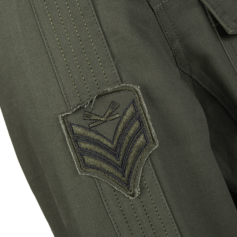 Autumn and winter new clothing military fan cotton plush work clothes oversized jacket men's fashion trend