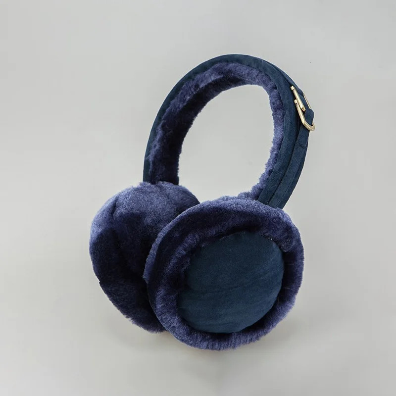 Plush Wool Ear Muffs Fashion Solid Color Soft Faux Fur Cold Protection Earflap Winter Outdoor Woman Skiing Warmer Furry Earmuff 240930