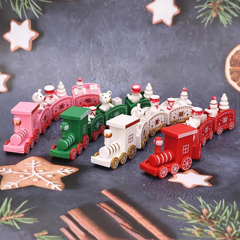 Decorations Christmas Train Ornament Merry Decoration Home Xmas Gifts Baking Party Year