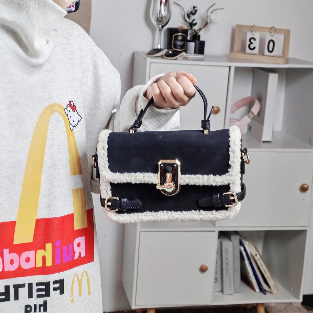 Fashion new design jeans patchwork small square bag female niche every small niche color senior hand crossbody bag