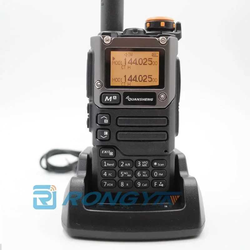 Walkie Talkie 2PCS Quansheng UV-K6 5W Walkie Talkie UV-K58 UV-K5(8) 2Way Radio USB-C Direct Charge Multi Band AM FM UHF VHF DTMF UV-K5 Upgrade Q240930