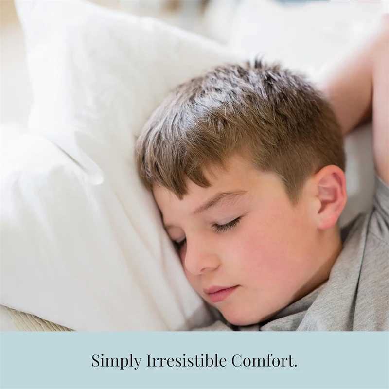 Luxury white soft cushion core with natural goose feather and down filling soft headrest customized size hotel home decoration pillow Y240930
