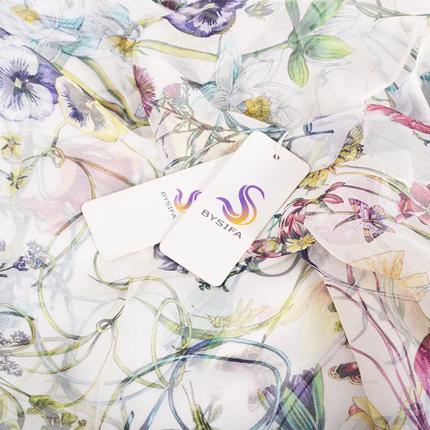 silk nice Fashion White 100% Silk Utralong ece Women scarf designers Scarves Beach Long BYS scarvesreal