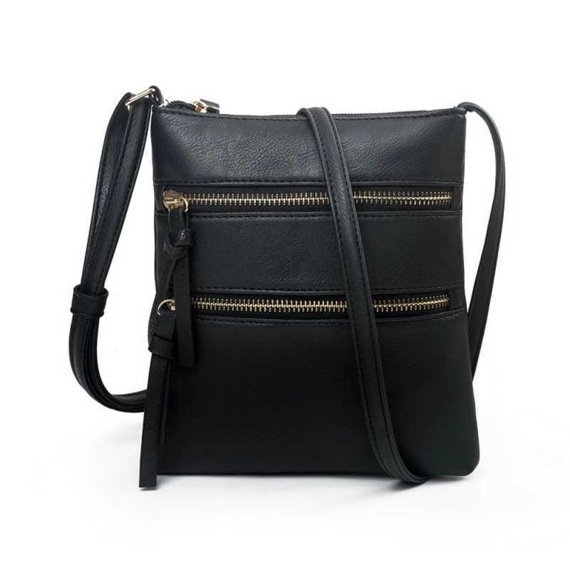 Women PU Leather Shoulder Bag Strap Crossbody Bag Casual Small Handbag Pocket Ladies Designer Zipper Female Messenger PurseXJ240928
