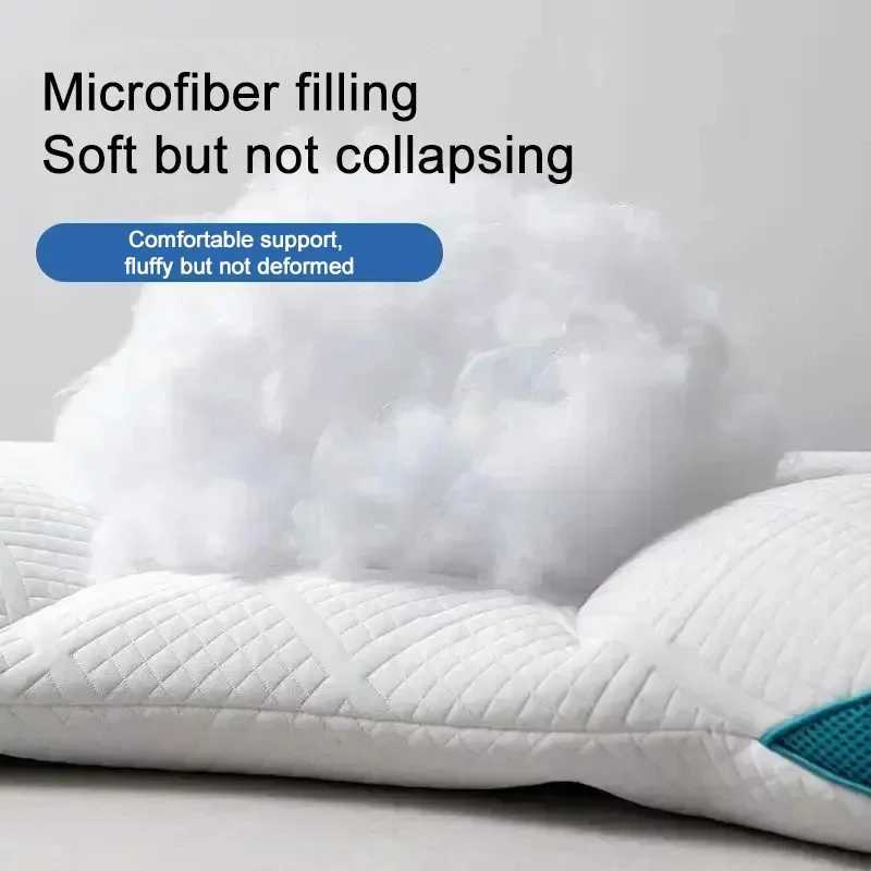 Anti Traction Certificate Protection Pillow Second Generation Black Technical Student Adult Family Dormitory Pillow Core 40x60cm Y240930