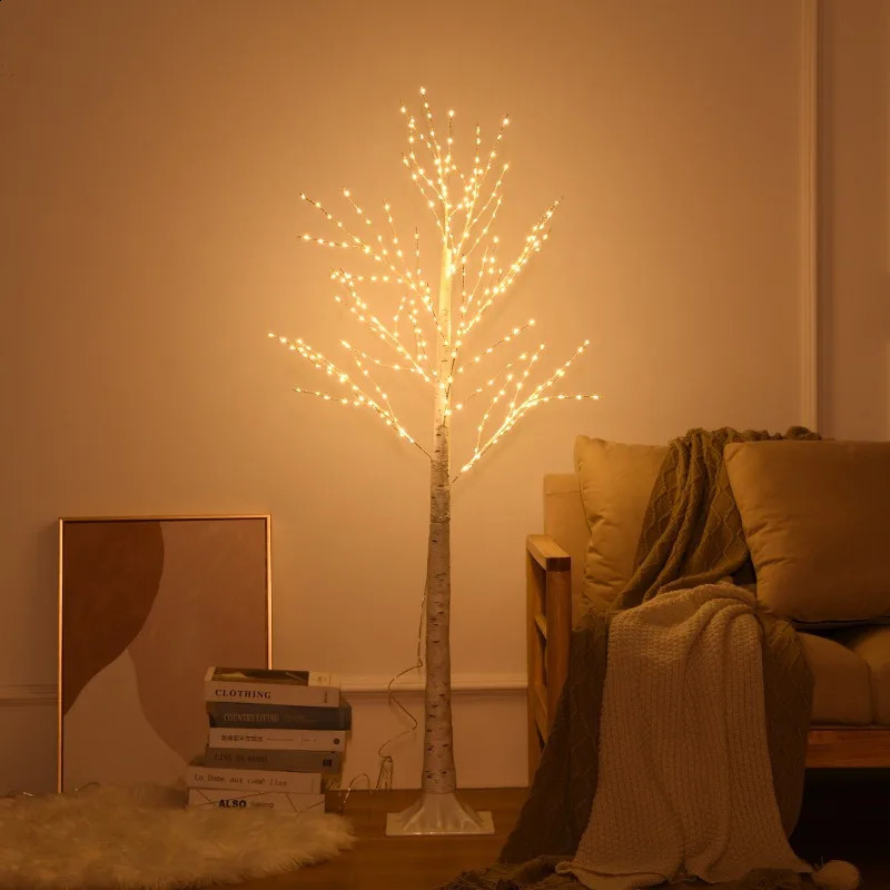 LED Birch Bedroom Light for Landscape Lighting Decoration Home Room Years and Christmas Gift 240929